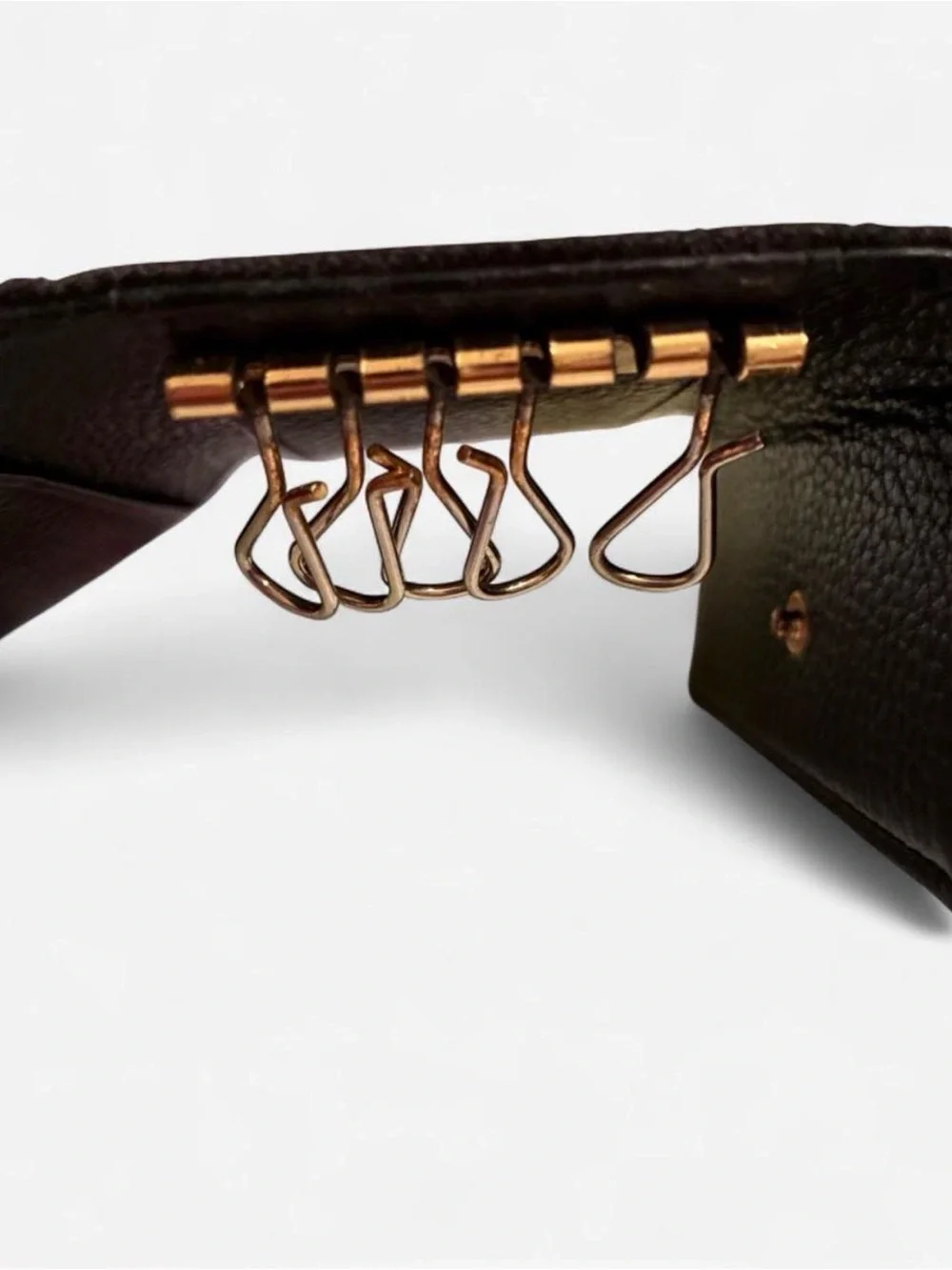 Bulgari Black Textured Card & Key Holder